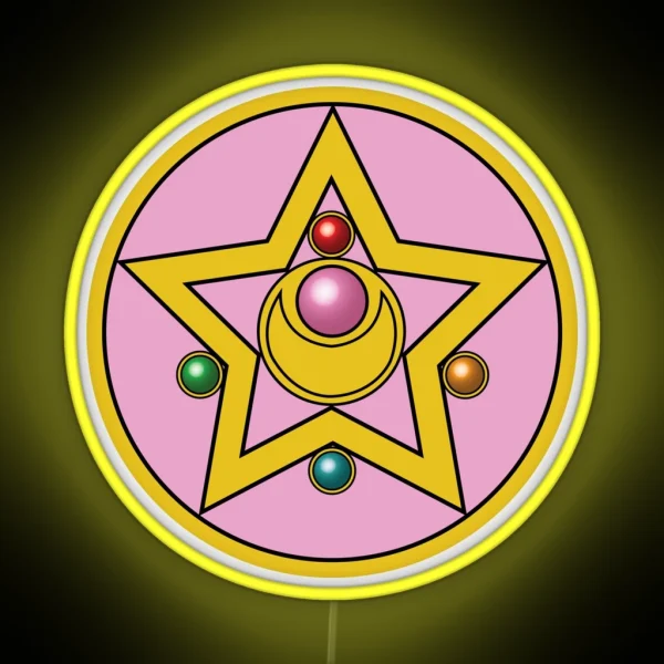 Moon Prism Power Make Up RGB Neon Sign