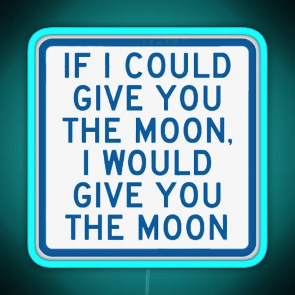 Moon Song RGB Neon Sign