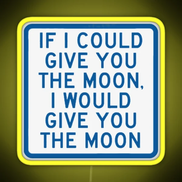 Moon Song RGB Neon Sign