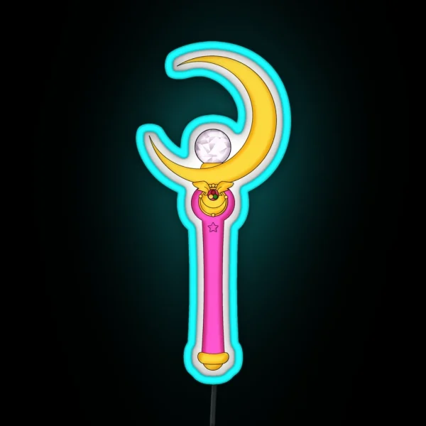 Moon Stick RGB Neon Sign
