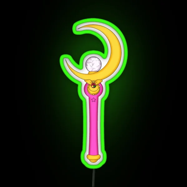 Moon Stick RGB Neon Sign