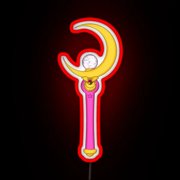 Moon Stick RGB Neon Sign