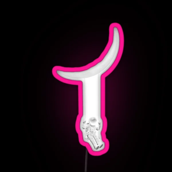 Moon Swing RGB Neon Sign