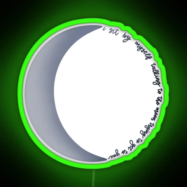 Moon Talking To The Moon Bruno Mars RGB Neon Sign
