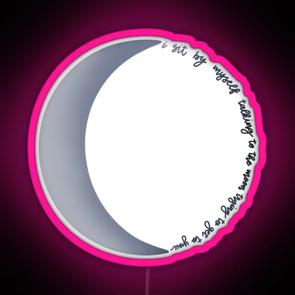 Moon Talking To The Moon Bruno Mars RGB Neon Sign