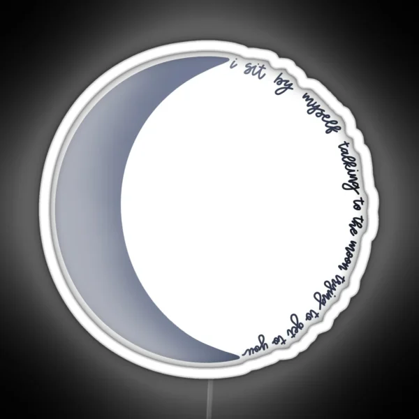 Moon Talking To The Moon Bruno Mars RGB Neon Sign