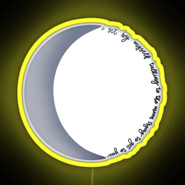Moon Talking To The Moon Bruno Mars RGB Neon Sign