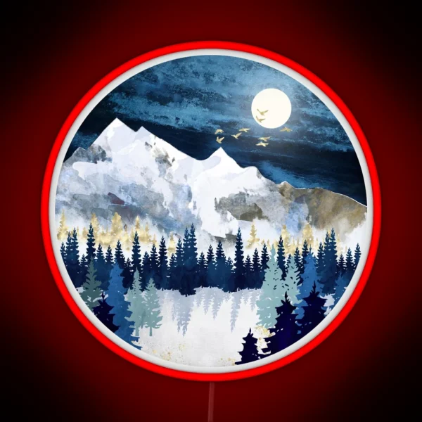 Moonlit Snow RGB Neon Sign