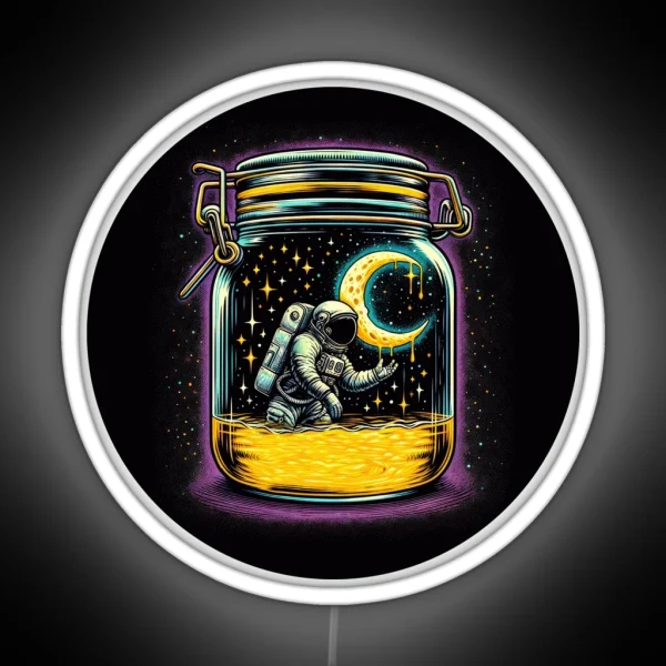 Moonshine Astronaut RGB Neon Sign