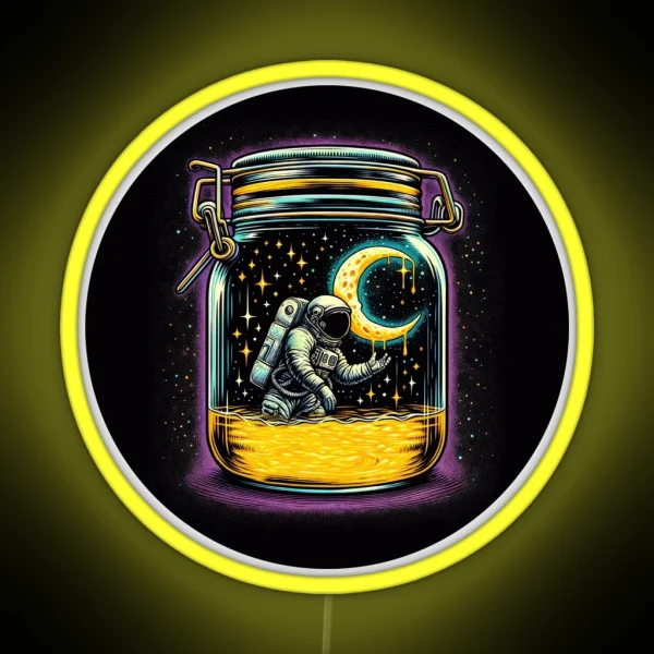 Moonshine Astronaut RGB Neon Sign