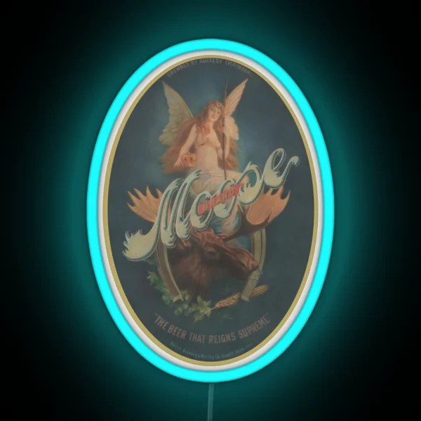 Moose Brand Beer Duluth Brewing And Malting Duluth RGB Neon Sign
