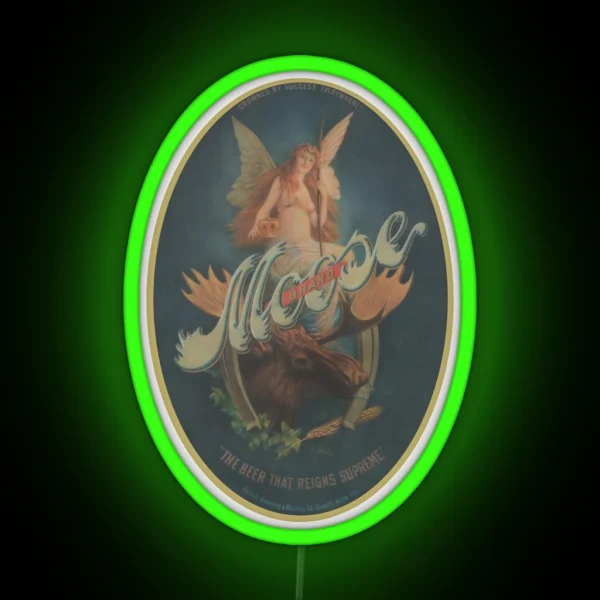 Moose Brand Beer Duluth Brewing And Malting Duluth RGB Neon Sign