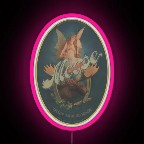 Moose Brand Beer Duluth Brewing And Malting Duluth RGB Neon Sign