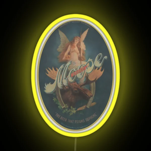 Moose Brand Beer Duluth Brewing And Malting Duluth RGB Neon Sign