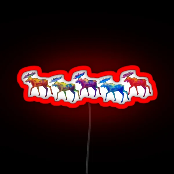 Moose Mystique Design RGB Neon Sign