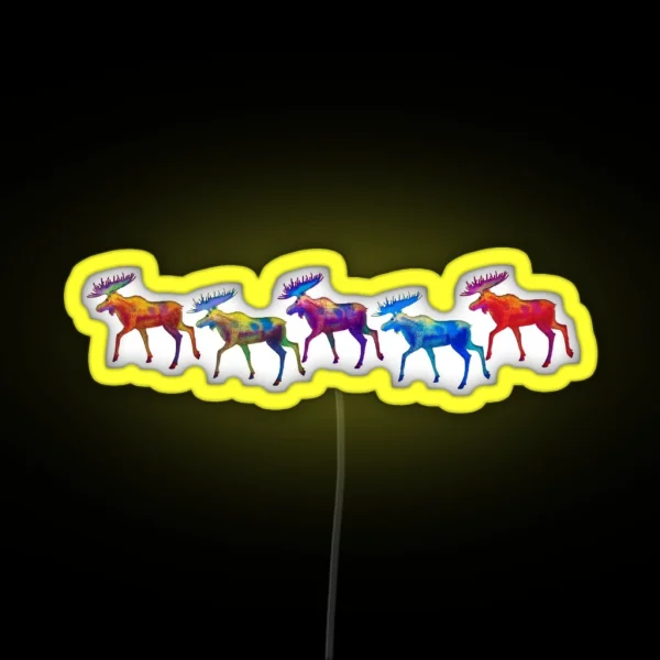 Moose Mystique Design RGB Neon Sign