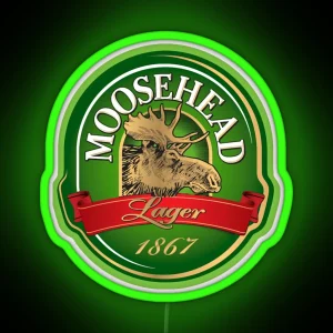 Moosehead Beer Logo Beer American Pale Ale RGB Neon Sign