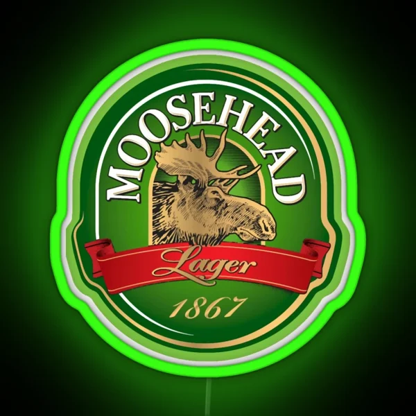 Moosehead Beer Logo Beer American Pale Ale RGB Neon Sign