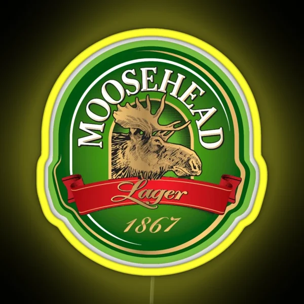 Moosehead Beer Logo Beer American Pale Ale RGB Neon Sign