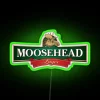 Vibrant RGB Neon Sign Illuminates Your Space with Moosehead Logo
