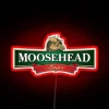 Electric Beer Sign Featuring Moosehead Canadian Lager Brand Iconic Design