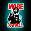 Eye-catching retro music-inspired 'More Cowbell' neon sign for any room.