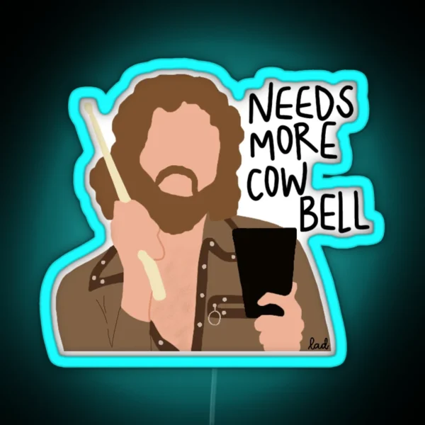 More Cowbell RGB Neon Sign