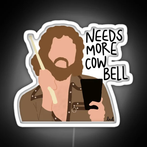 More Cowbell RGB Neon Sign