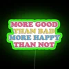Uplifting Home Decor RGB Neon Sign Fosters Positive Vibes Always