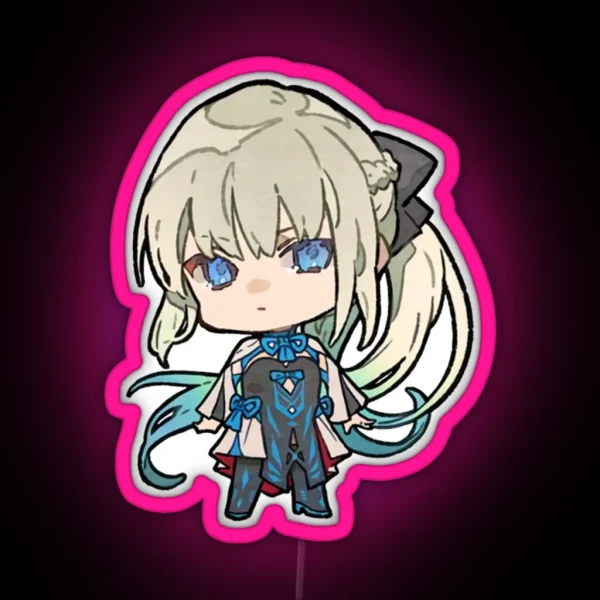 Morgan Fgo Chibi RGB Neon Sign