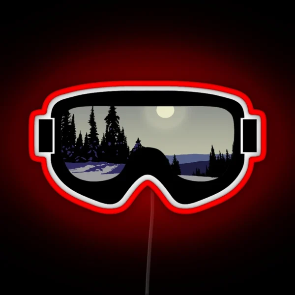 Morning Goggles Goggle Art Dopeyart RGB Neon Sign