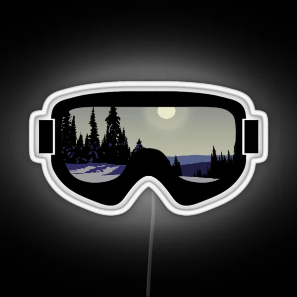 Morning Goggles Goggle Art Dopeyart RGB Neon Sign