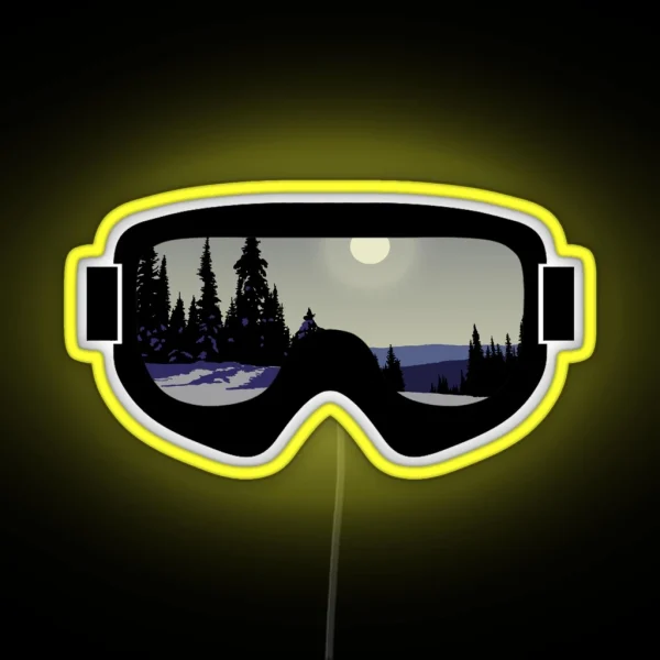 Morning Goggles Goggle Art Dopeyart RGB Neon Sign