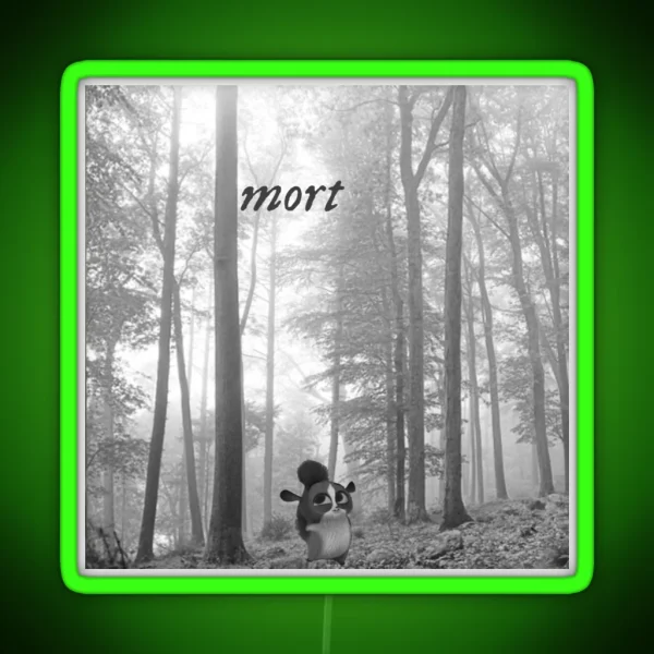 Mort Folklore Taylor Swift Album Cover RGB Neon Sign