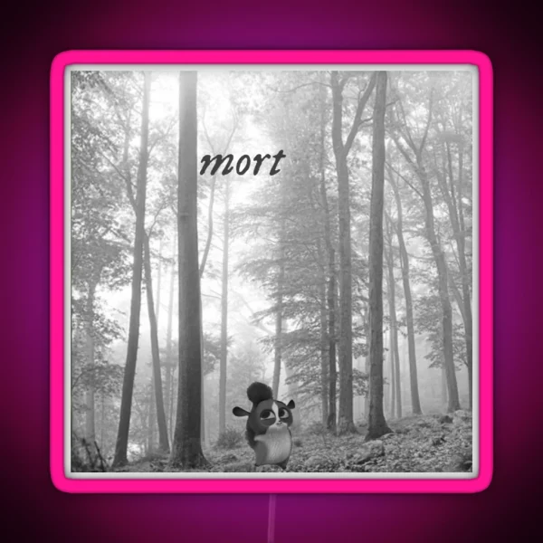 Mort Folklore Taylor Swift Album Cover RGB Neon Sign