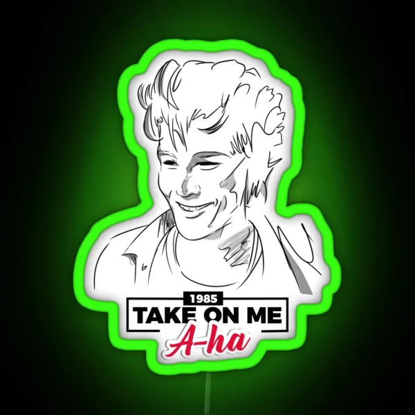 Morten Harket Take On Me A Ha RGB Neon Sign