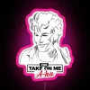 Take on Me Inspired RGB Neon Sign with Vibrant Colors