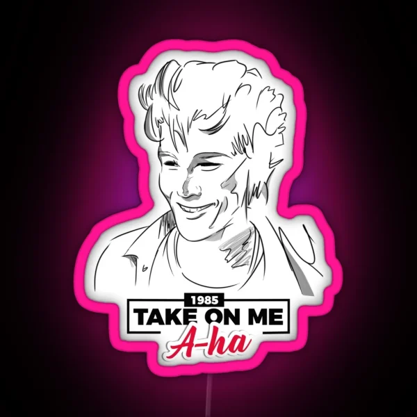Morten Harket Take On Me A Ha RGB Neon Sign