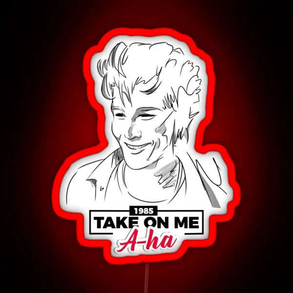 Morten Harket Take On Me A Ha RGB Neon Sign