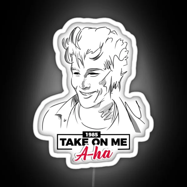 Morten Harket Take On Me A Ha RGB Neon Sign