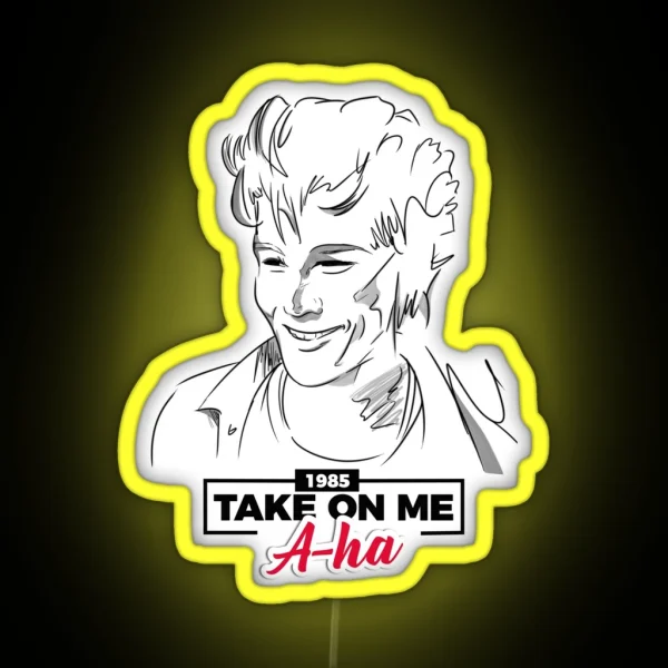 Morten Harket Take On Me A Ha RGB Neon Sign