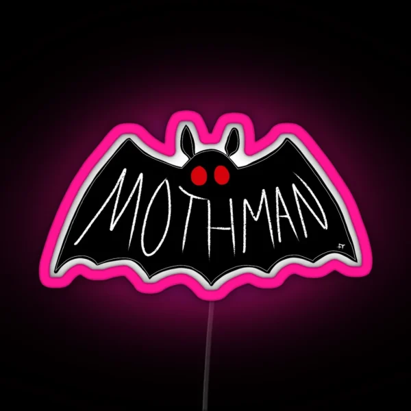 Moth Man RGB Neon Sign