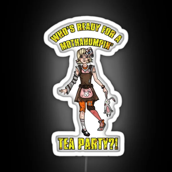 Mothahumpin TEA PARTY RGB Neon Sign
