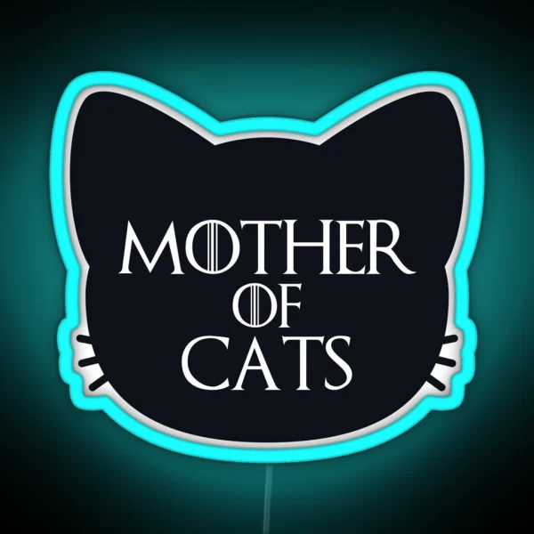 Mother Of Cats Bold RGB Neon Sign