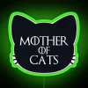 Add vibrant cat mom decor with this bold neon sign.