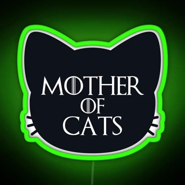 Mother Of Cats Bold RGB Neon Sign
