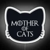 Add feline flair with our bold cat mother neon light.