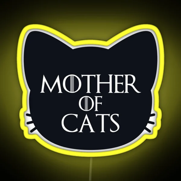 Mother Of Cats Bold RGB Neon Sign