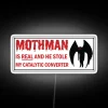 Mothman Inspired Whimsical Home Decor Meme Neon Sign for Interior