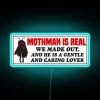 Vibrant Mothman RGB neon sign decoration for quirky home decor enthusiasts